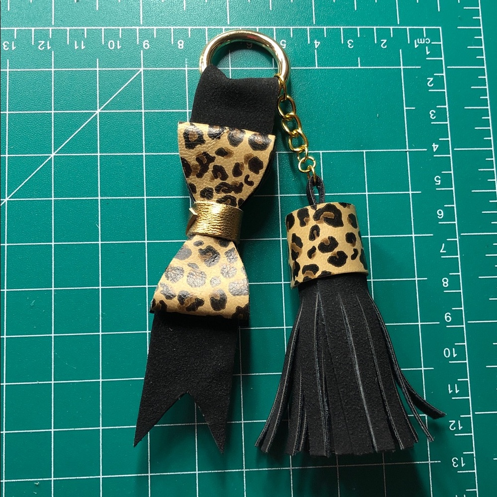 Leopard Print Keychain/ Handbag Decor